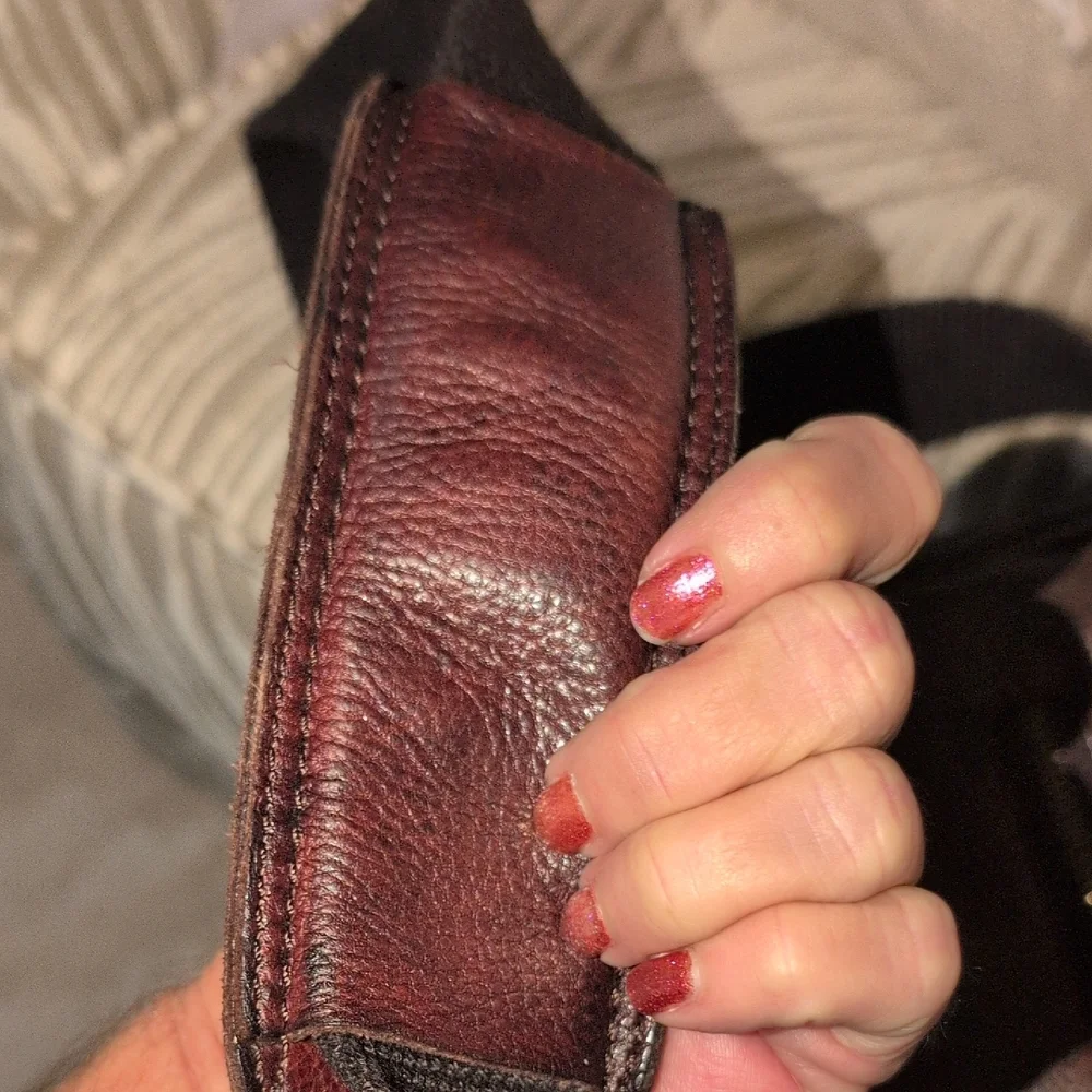 Scully Dark Brown Leather Messenger Bag